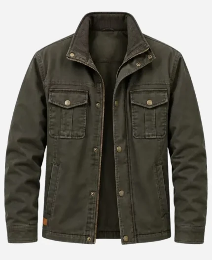 Cam Dillinger Tv Series Crew Girl Season 01 Kyle Clark Green Cotton Jacket