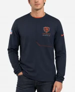 Nike Chicago Bears 2026 Sideline Dri-FIT Coach Long-Sleeve T-Shirt