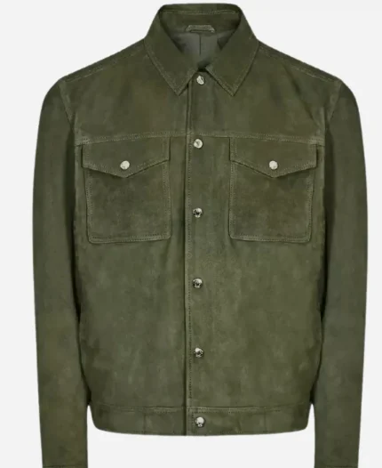 Chris McNally Love Finds You Green Suede Jacket