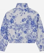 Christine Chun Ted Lasso Season 04 White & Blue Floral Track Jacket