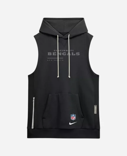 Cincinnati Bengals 2026 Zac Taylor Sideline Sleeveless Hoodie in Black
