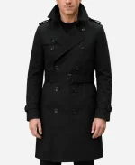 Damian Lewis The Runner Black Cotton Trench Coat
