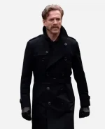 Damian Lewis The Runner 2026 Black Cotton Trench Coat