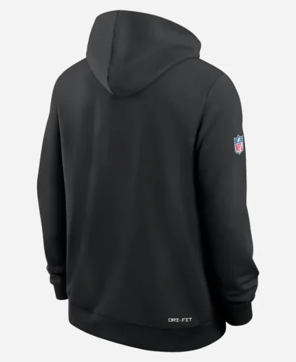 Denver Broncos Nike Black 2026 Crucial Catch Sideline Fleece Hoodie
