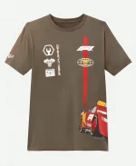 Disney and Pixar’s Cars F1 Lightning McQueen Brown T-Shirt