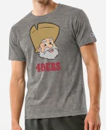 San Francisco 49ers Disney x Champion Stinky Pete Grey T-Shirt