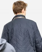 Douglas Booth Tv Series The Blame Season 01 Di Tom Radley Navy Blue Quilted Jacket