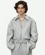 Timothee Chalamet Dune 2 Press Conference Leather Jacket