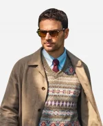 Eddie Horniman The Gentlemen S02 Theo James Brown Wool Coat