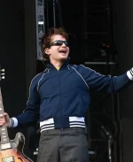 Joe Keery Blue Track Jacket Djo Electric Picnic Blue Track Jacket