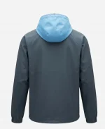 Erling Haaland Manchester City Blue Hooded Jacket