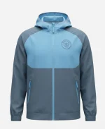 Erling Haaland Manchester City 2026 Blue Hooded Jacket