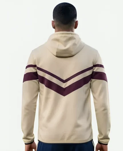 FC Barcelona 202627 Fourth Anthem Cream Zip-Up Jacket