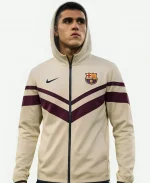 FC Barcelona 26-27 Fourth Anthem Jacket in Cream