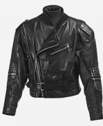 Freddie Mercury Last Performance Black Studded Leather Biker Jacket