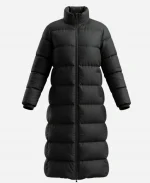 Gal Gadot The Runner 2026 Black Puffer Coat