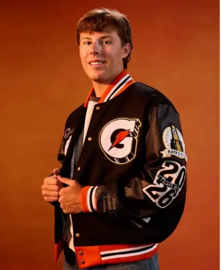Gatorade National Players of the Year Black Lettermen Varsity Jacket