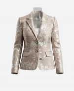 General Hospital 2026 Cynthia Watros Floral Print Jacquard Blazer