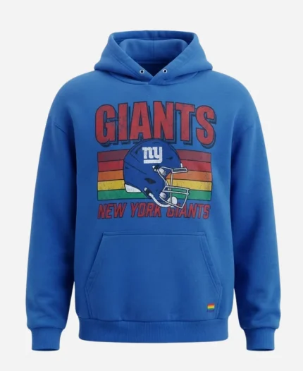 Giants 2026 Aviator Nation Royal Relaxed Tri-Blend Hoodie