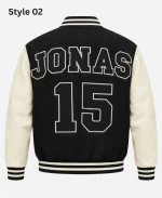 NFL Halftime Show Jonas Brothers Black & White Varsity Jacket
