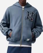 Howard University x Jordan Flight Blue Full-Zip Hoodie