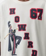 Howard University x Jordan Flight Oversized White T-Shirt