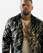 Ted Lasso S04 Kola Bokinni Black & White Zebra Print Jacket