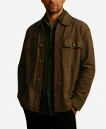 Jakob Oftebro Brown Suede Leather Jacket