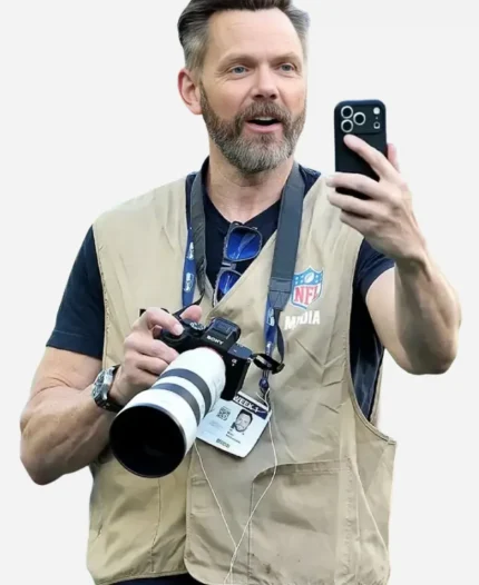 National Football League NFL Joel McHale Media Beige Vest