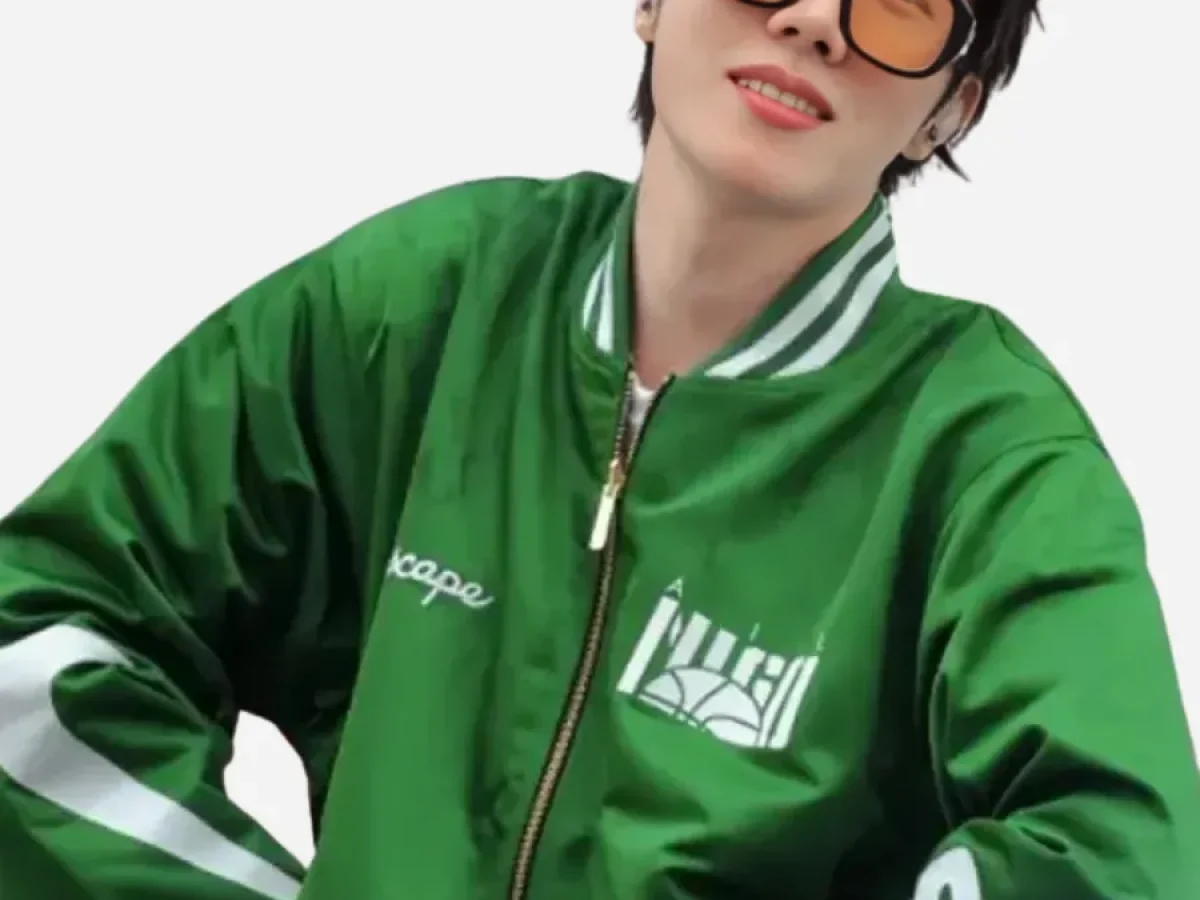 BTS Jung Hoseok Nike Coach Jacket | BTS J-hope Green Jacket