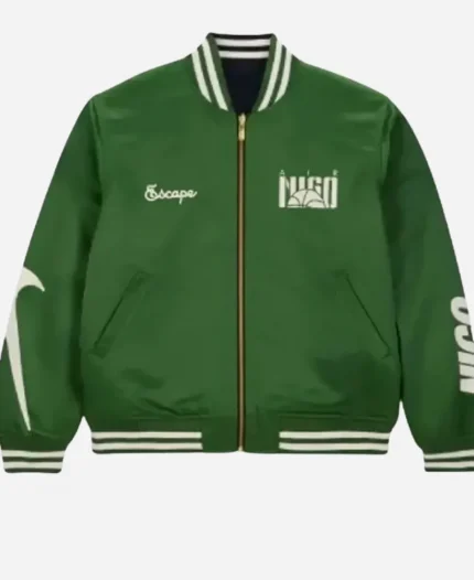  Jung Hoseok BTS J-hope Nike x NIGO Green Coach Bomber Jacket
