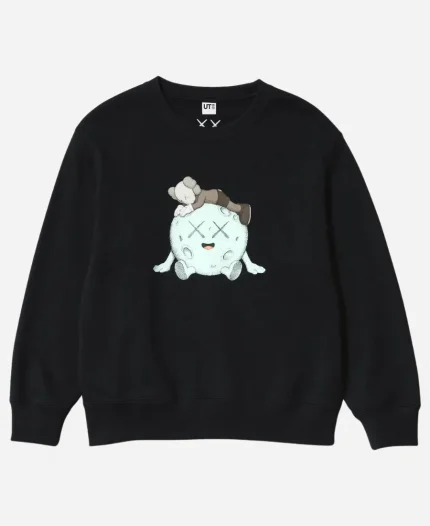 Unisex Uniqlo x KAWS Universe Black Sweatshirt