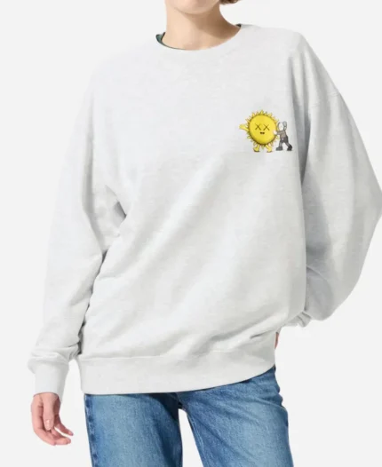 Uniqlo x KAWS Universe Graphic Light Grey Sweatshirt