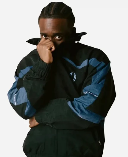 Kai Cenat VIVET Debut New York Fashion Week 2026 Black & Blue Track Jacket