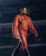 Kanye West Chciago Ye’s Second Homecoming Concert Red Leather Suit