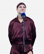 Karolína Muchová US Open Tennis Championship Satin Burgundy Jacket