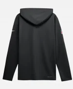New Orleans Saints Nike Black Sideline LS Hooded Dri-FIT Tee