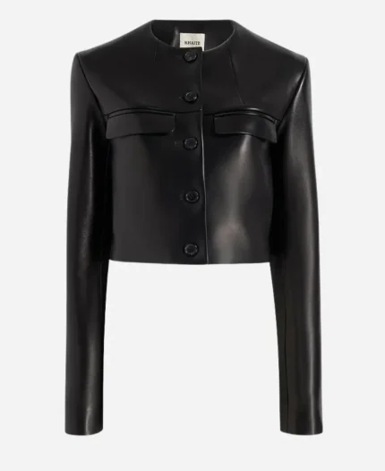 Khaite Selena Gomez Black Roto Jacket