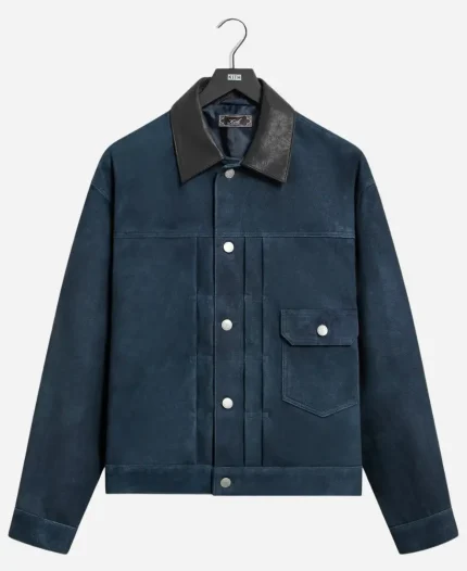 Kith Suede Alonzo Blue Heron Jacket