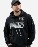 Nike Klint Kubiak Head Coach Las Vegas Raiders 2026 Sideline Black Hoodie