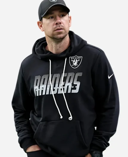 Nike Klint Kubiak Head Coach Las Vegas Raiders 2026 Sideline Black Hoodie