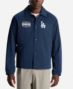 Los Angeles Dodgers lululemon Raglan Navy Blue Raglan Coaches Track Jacket