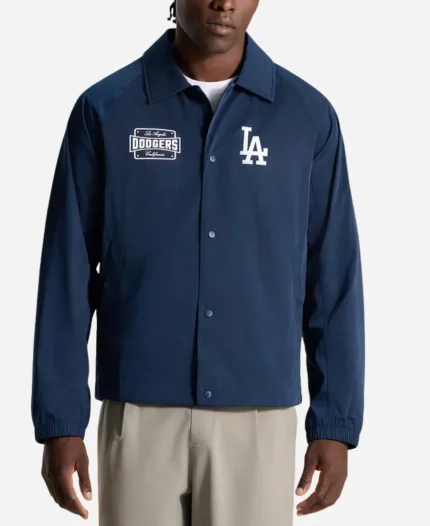 Los Angeles Dodgers lululemon Raglan Navy Blue Raglan Coaches Track Jacket