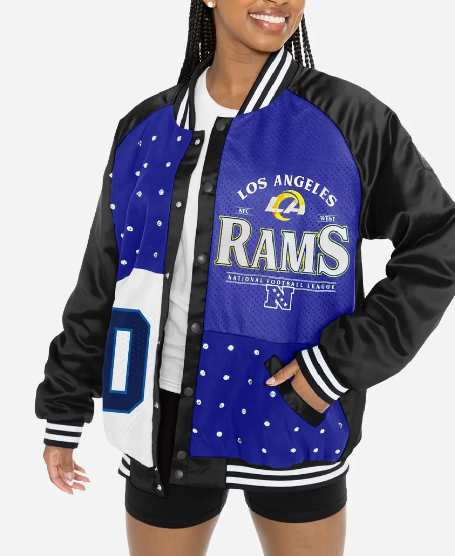 LA Rams Gameday Couture Bomber Jacket LA Rams 2026 Gameday Couture Bomber Jacket
