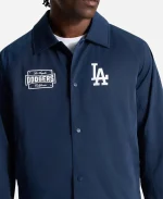 Los Angeles Dodgers 2026 lululemon Raglan Navy Blue Raglan Coaches Track Jacket