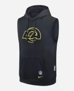 Los Angeles Rams Nike Rivalries Sideline Sleeveless Navy Blue Hoodie