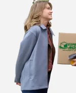 Love Finds You Aimee Teegarden Light Blue Wool Jacket