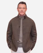 Luke Evans The Party Photocall Grey Wool Jacket