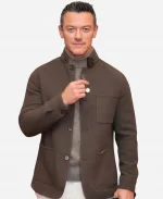 The Party Photocall Luke Evans Grey Jacket