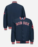 Boston Red Sox Across Satin Blue Varsity Jacket